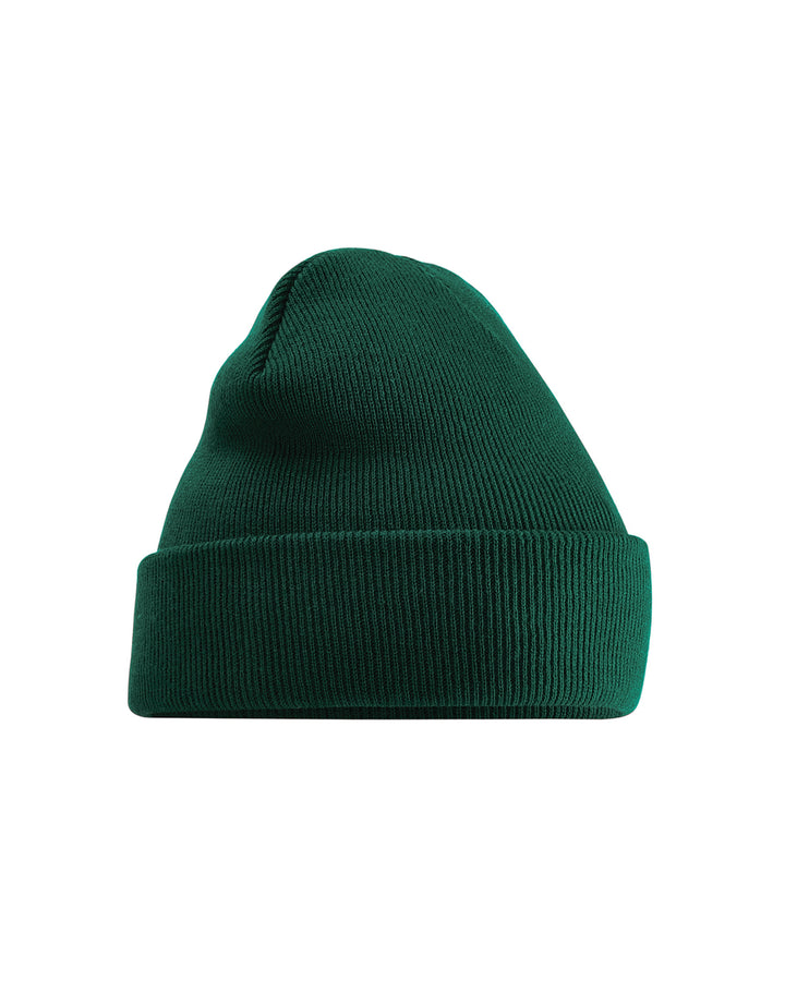 Bottle green beanie from Oi Oi The Shop