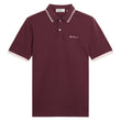 Laden Sie das Bild in den Galerie-Viewer, Ben Sherman signature polo shirt in aubergine at Oi Oi The Shop (1)
