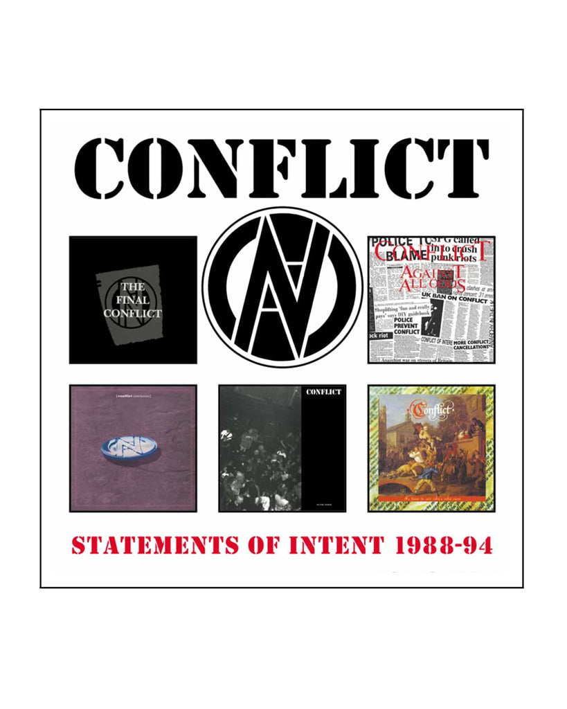 Statements of Intent 1988-94 CD by Conflict for Mortarhate Records at Oi Oi The Shop