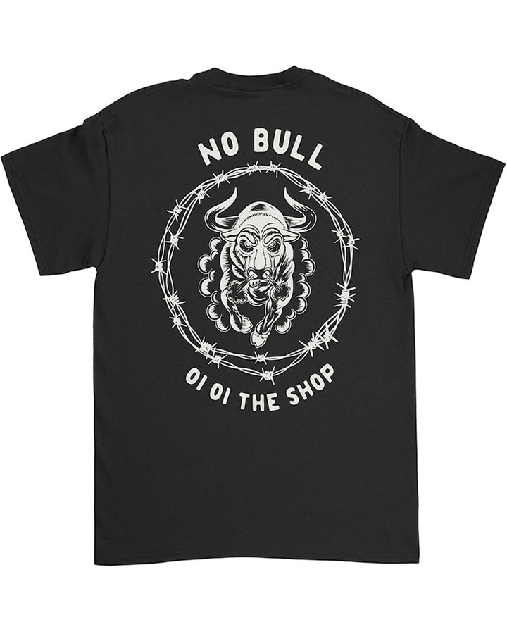 No Bull men's black t-shirt by Leo Bulldog at Oi Oi The Shop (1)