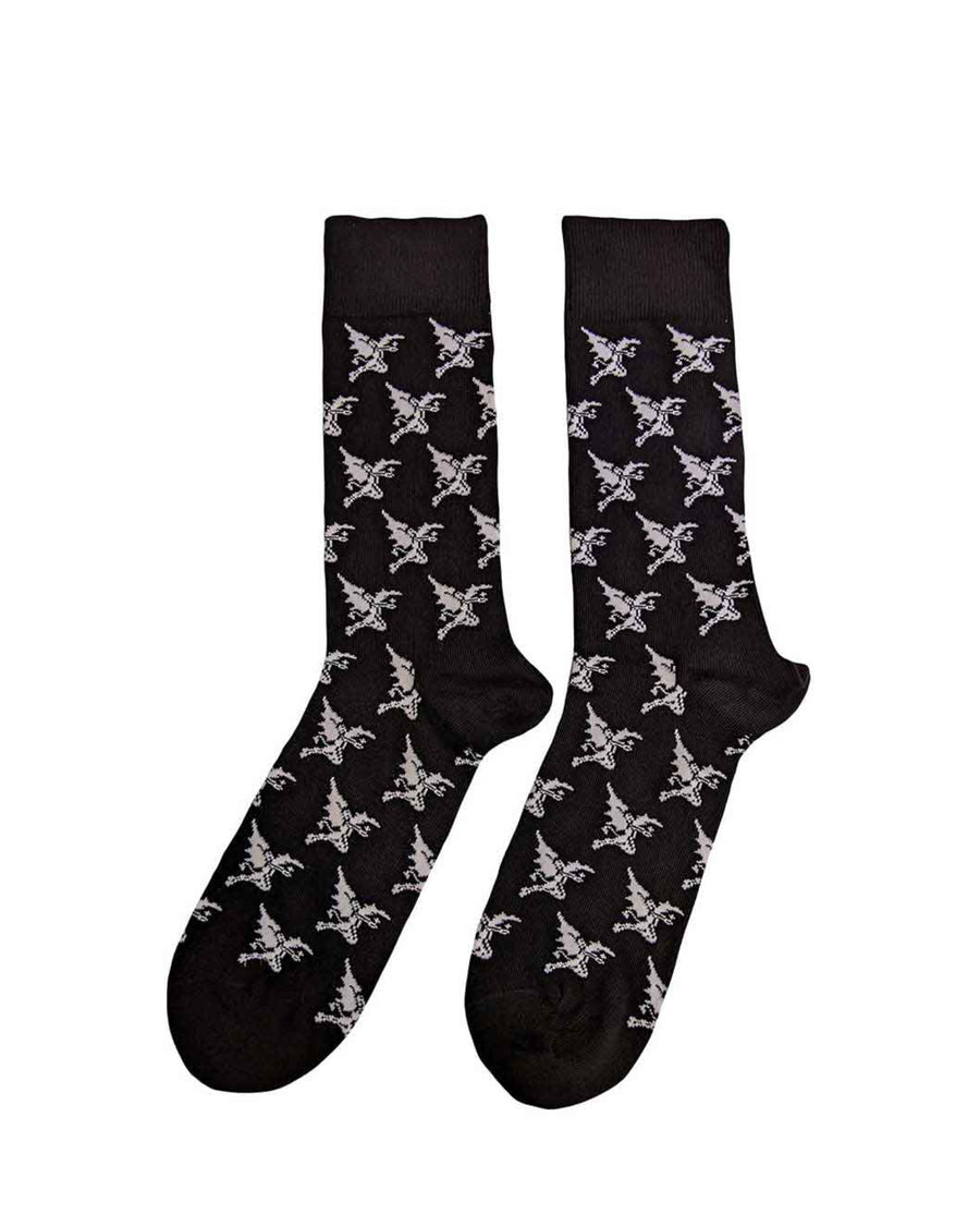 Black Sabbath Demon pattern socks at Oi Oi The Shop in Camden