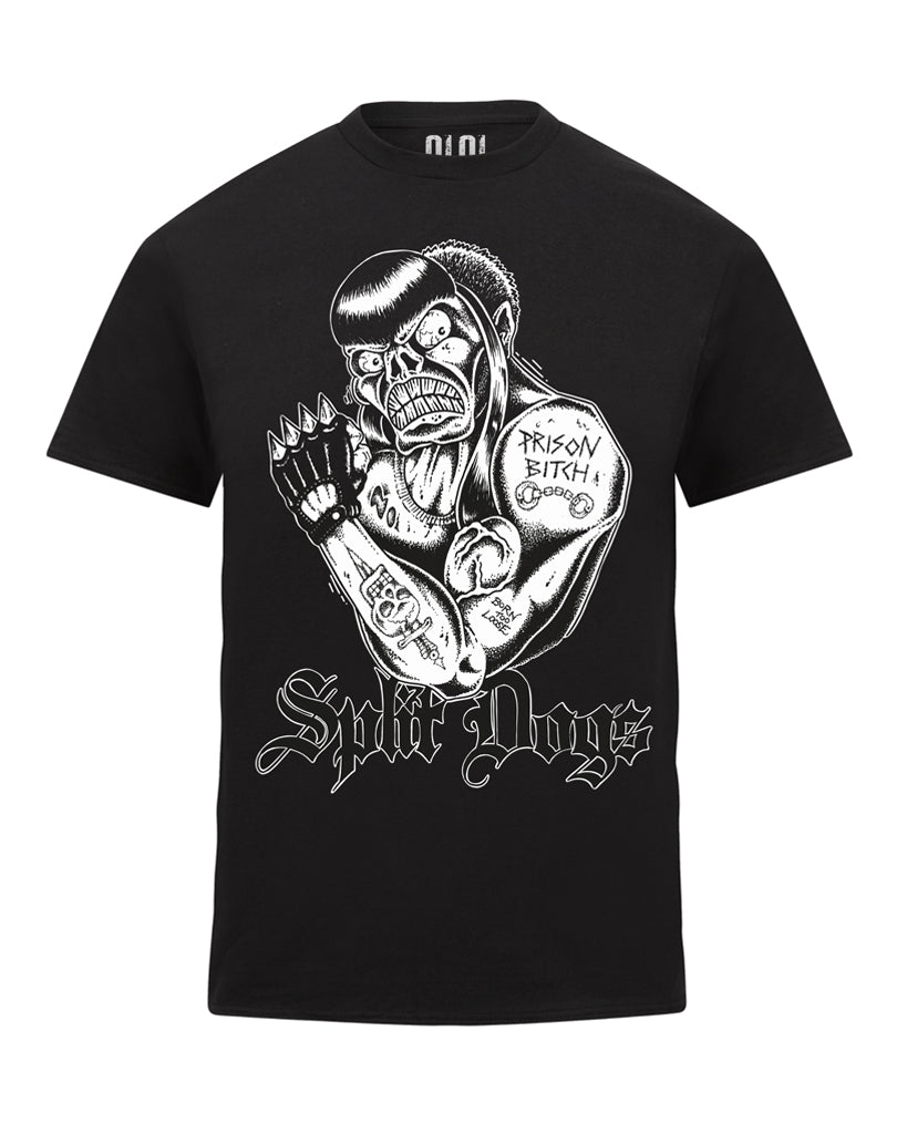 Prison Bitch men's t-shirt by Split Dogs at Oi Oi The Shop