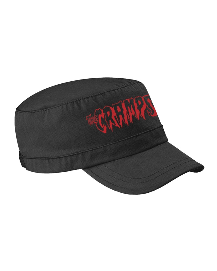 The Cramps black army cap with red logo at Oi Oi The Shop