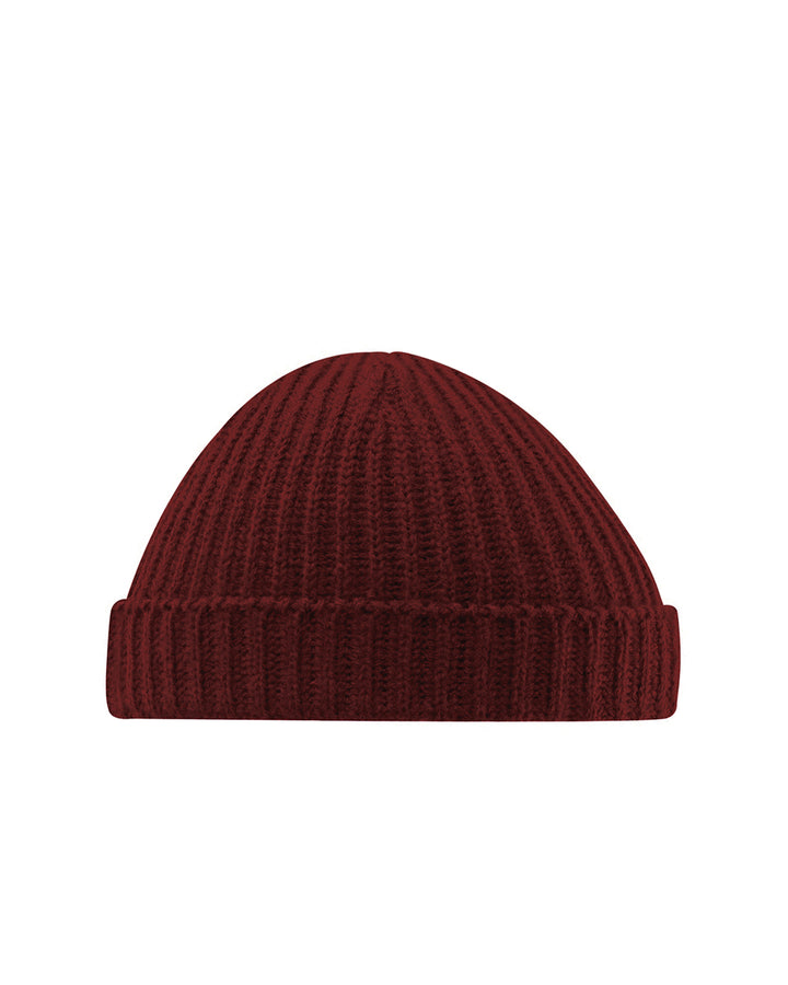 Burgundy ribbed trawler hat at Oi Oi The SHop