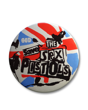 SEX PISTOLS WALL ART GIANT 3D PIN BADGE GOD SAVE THE SEX PISTOLS