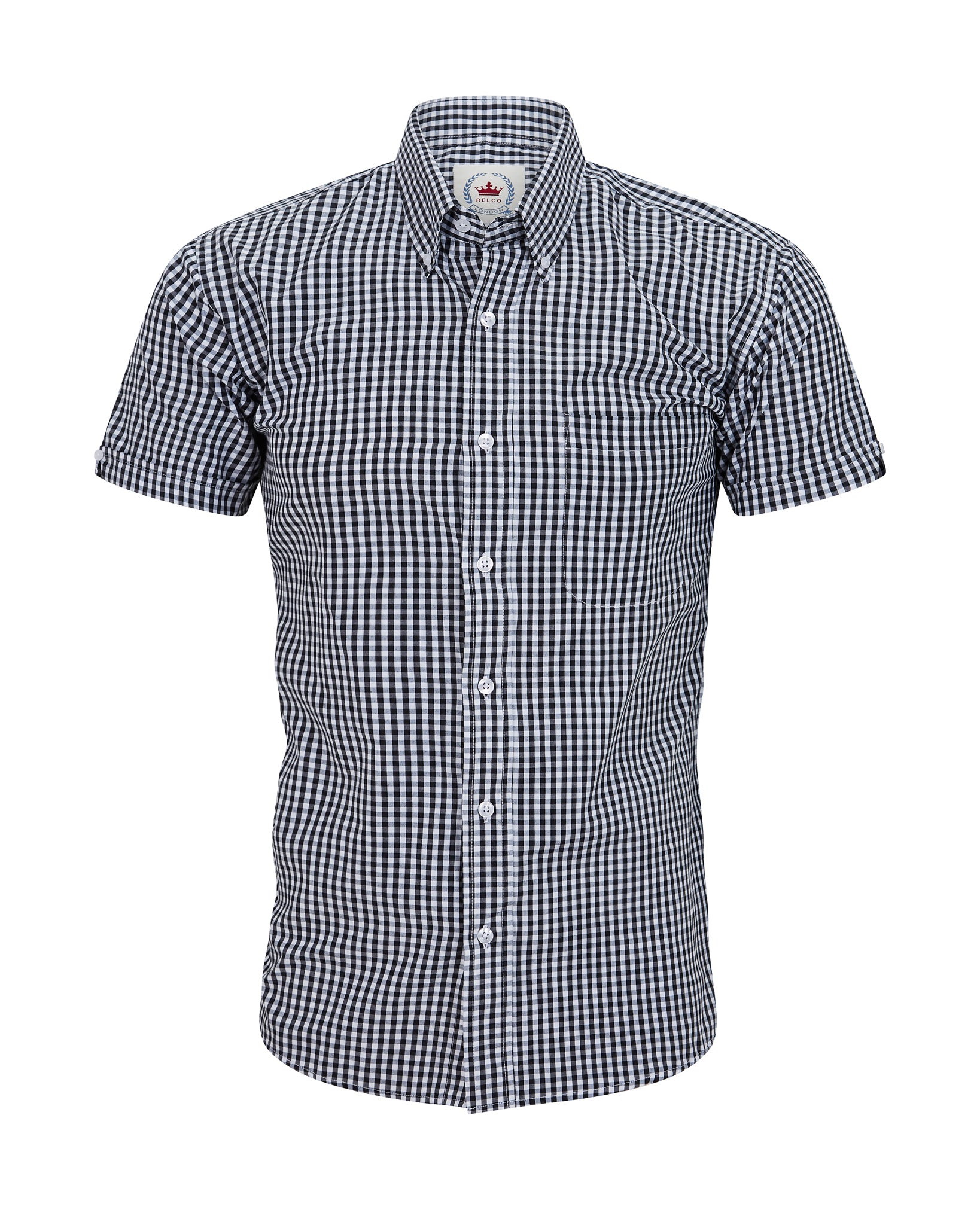 RELCO GINGHAM BLACK SHIRT