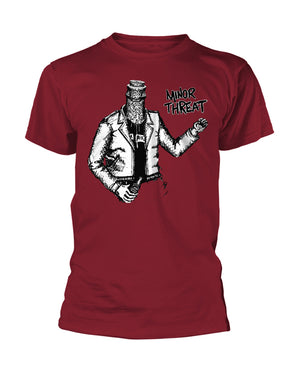 Minor Threat Bottled Violence red t-shirt from Oi Oi The Shop