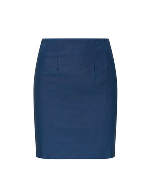 Pencil skirt blue tonic by Relco at Oi Oi The Shop