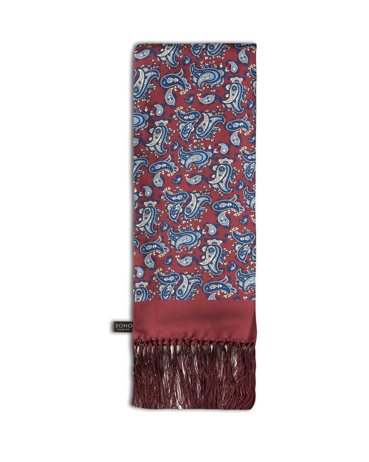 Vancouver paisley aviator silk scarf by Soho Scarves at Oi Oi The Shop