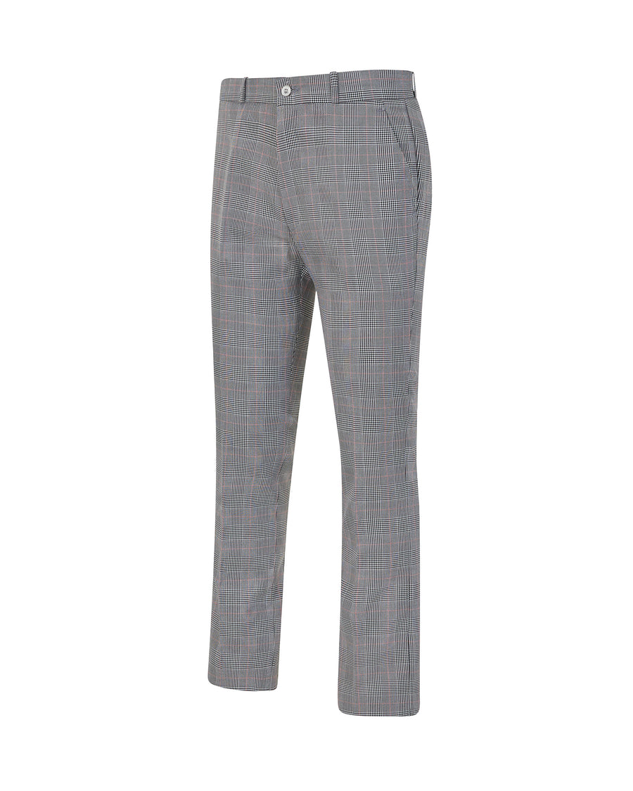Prince of Wales Check Slim Trousers | Grey | Tommy Hilfiger