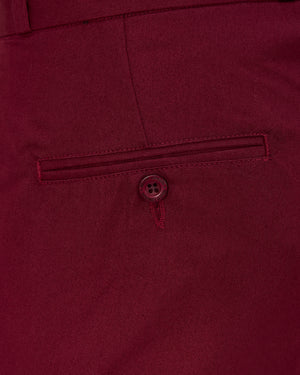 RELCO STA PREST TROUSERS BURGUNDY